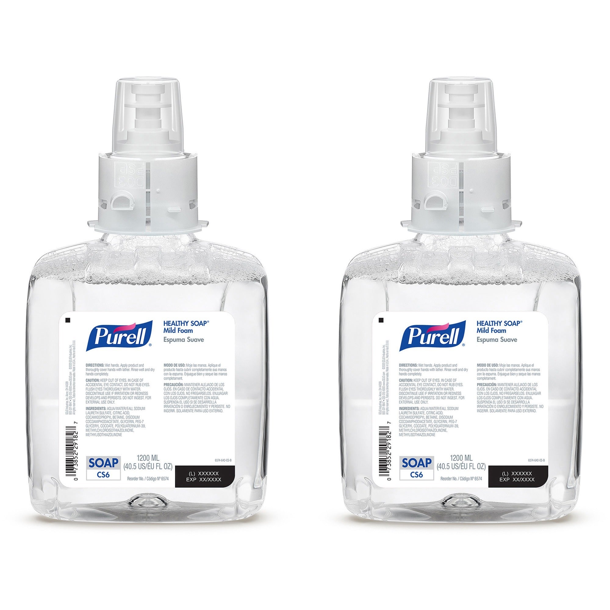 purell-cs6-refill-healthy-soap-mild-foam-fresh-fruit-scentfor-406-fl-oz-1200-ml-dirt-remover-kill-germs-hand-skin-moisturizing-fragrance-free-dye-free-bio-based-2-carton_goj657402 - 1