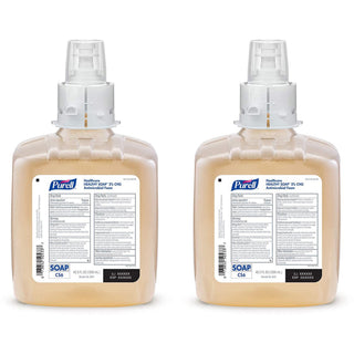 PURELL CS6 Healthcare HEALTHY SOAP 2% CHG Antimicrobial Foam - 42.3 fl oz (1250 mL) - Kill Germs, Bacteria Remover - Hand, Hospital, Healthcare, Skin - Moisturizing - Non-irritating, Dye-free, Fragrance-free, Hygienic, Rich Lather - 2 / Carton