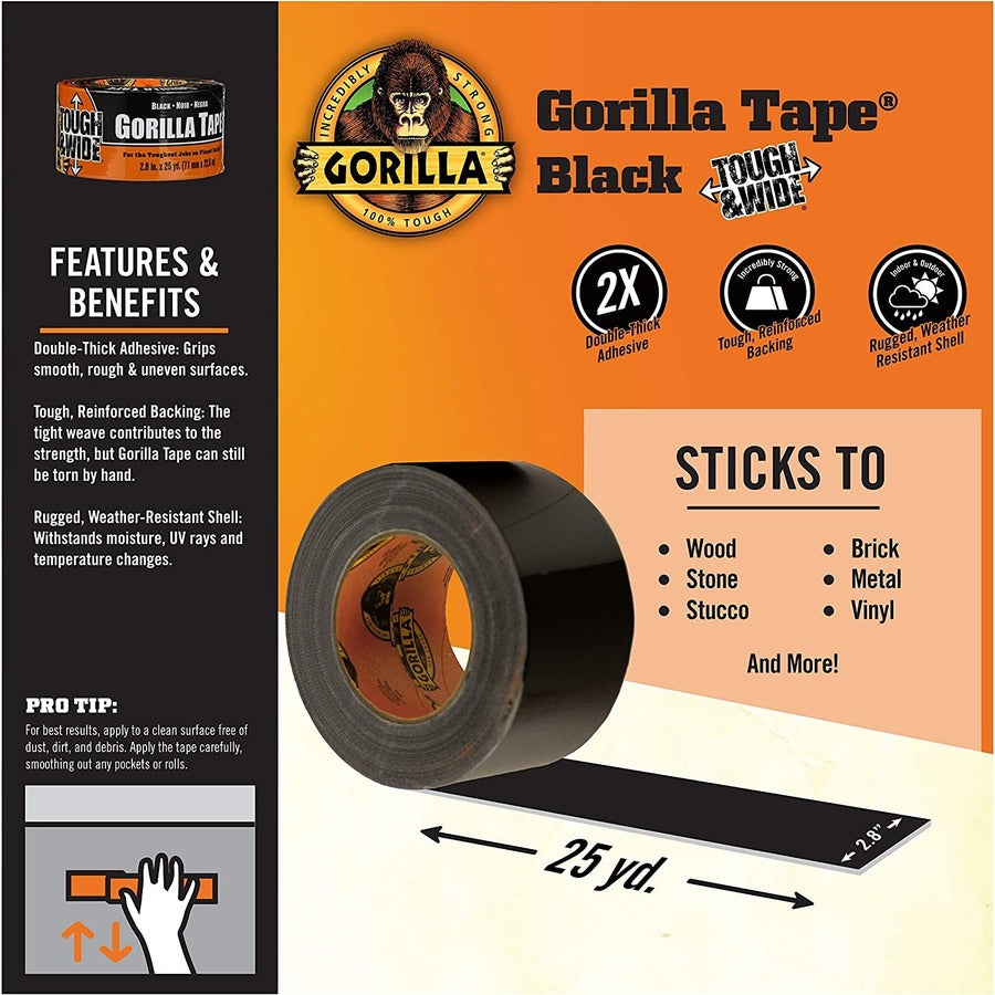 gorilla-tough-&-wide-tape-25-yd-length-x-288-width-1-each-black_gor106425 - 5