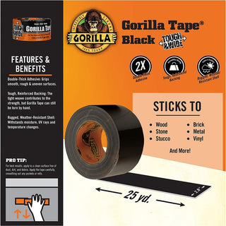 gorilla-tough-&-wide-tape-25-yd-length-x-288-width-1-each-black_gor106425 - 5