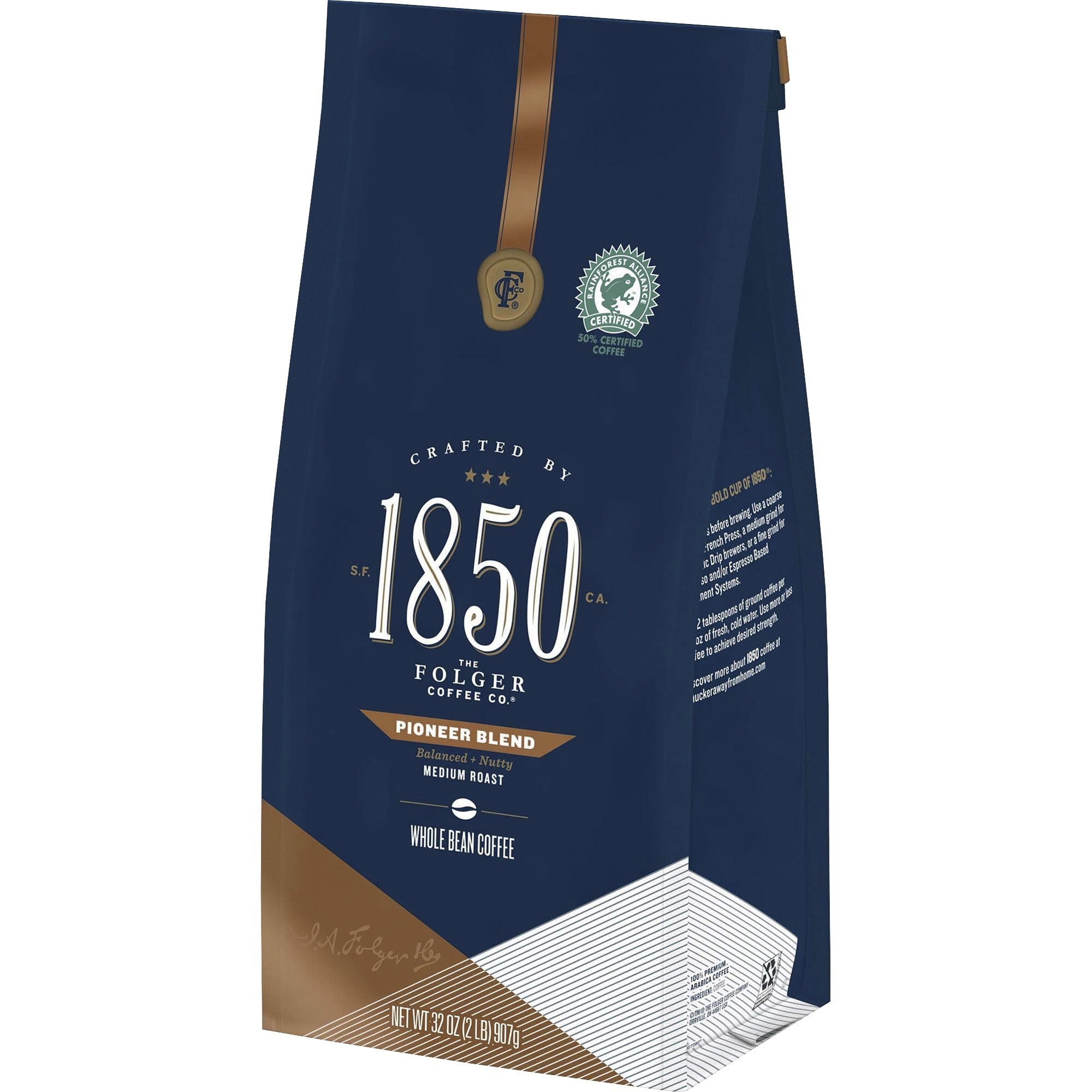 1850-whole-bean-pioneer-blend-coffee-medium-32-oz-1-each_fol21521 - 2