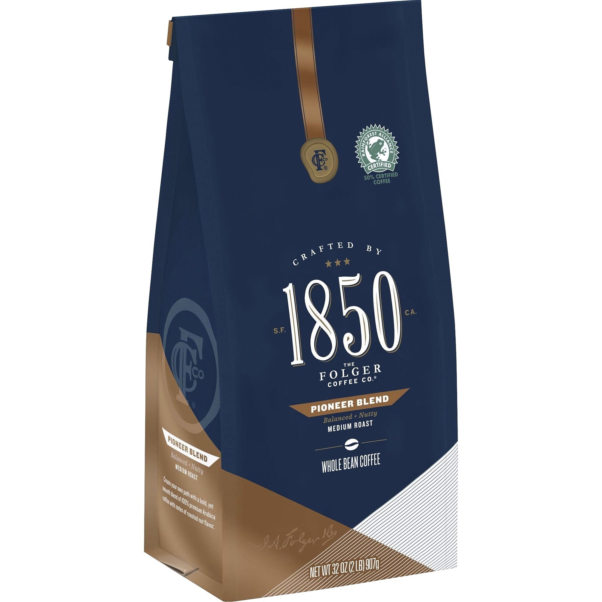 1850-whole-bean-pioneer-blend-coffee-medium-32-oz-1-each_fol21521 - 3