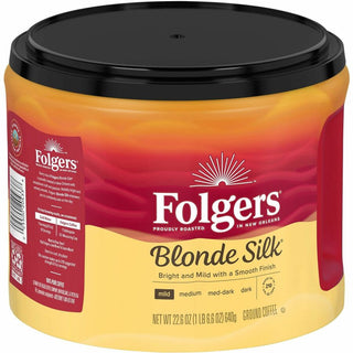 Folgers Ground Blond Silk Coffee - Light/Mild - 22.6 oz - 1 Each