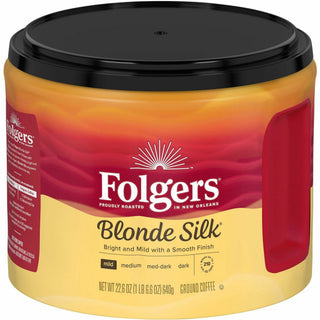 Folgers Ground Blond Silk Coffee - Light/Mild - 22.6 oz - 1 Each
