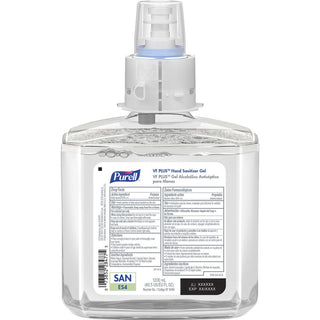 PURELL VF PLUS Hand Sanitizer Gel Refill - 40.6 fl oz (1200 mL) - Pump Dispenser - Kill Germs, Bacteria Remover - Restaurant, Cruise Ship, Hand - Quick Drying, Fragrance-free, Hygienic, Dye-free - 2 / Carton
