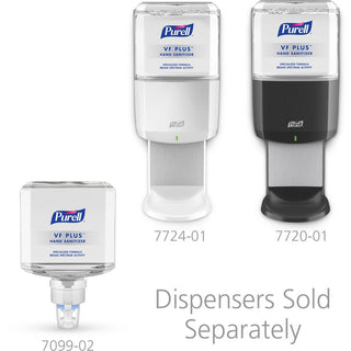 PURELL VF PLUS Hand Sanitizer Gel Refill - 40.6 fl oz (1200 mL) - Kill Germs, Bacteria Remover - Restaurant, Cruise Ship, Hand - Quick Drying, Fragrance-free, Dye-free, Hygienic - 2 / Carton