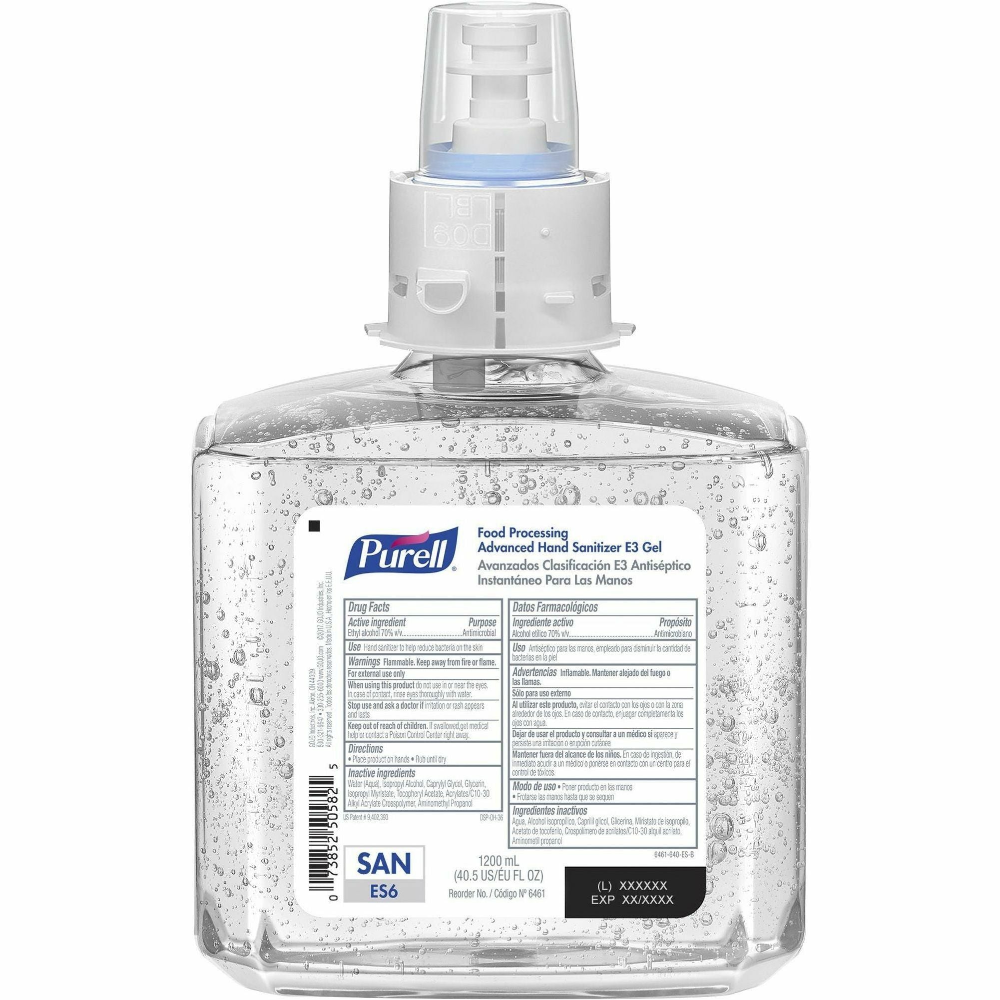 purell-hand-sanitizer-gel-refill-406-fl-oz-1200-ml-bacteria-remover-kill-germs-food-remover-hand-dye-free-fragrance-free-no-rinse-hygienic-1-carton_goj646102 - 2