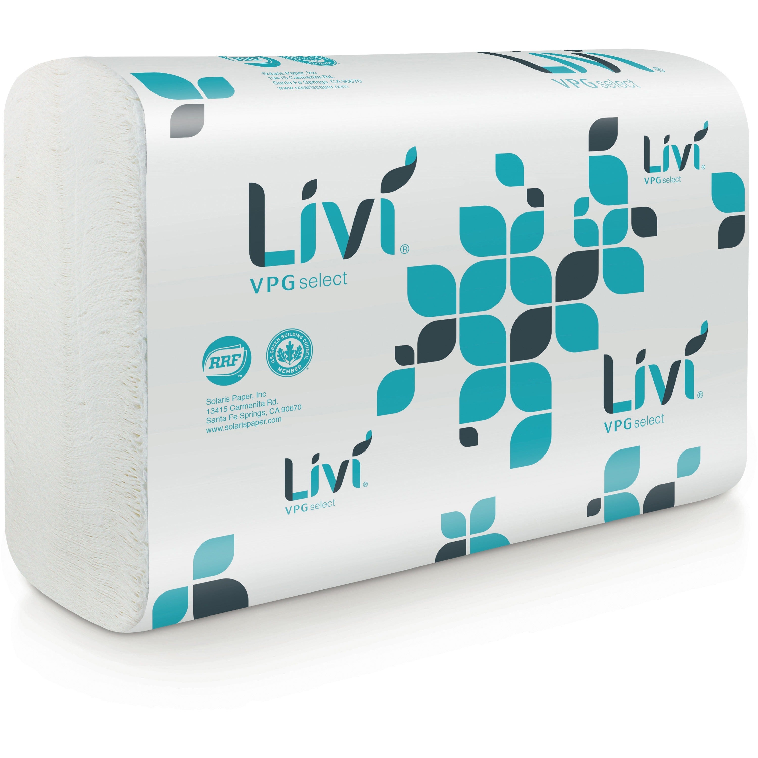 livi-vpg-select-multifold-towel-1-ply-multifold-906-x-945-white-virgin-fiber-soft-embossed-absorbent-eco-friendly-for-office-building-250-per-pack-16-carton_sol43514 - 1