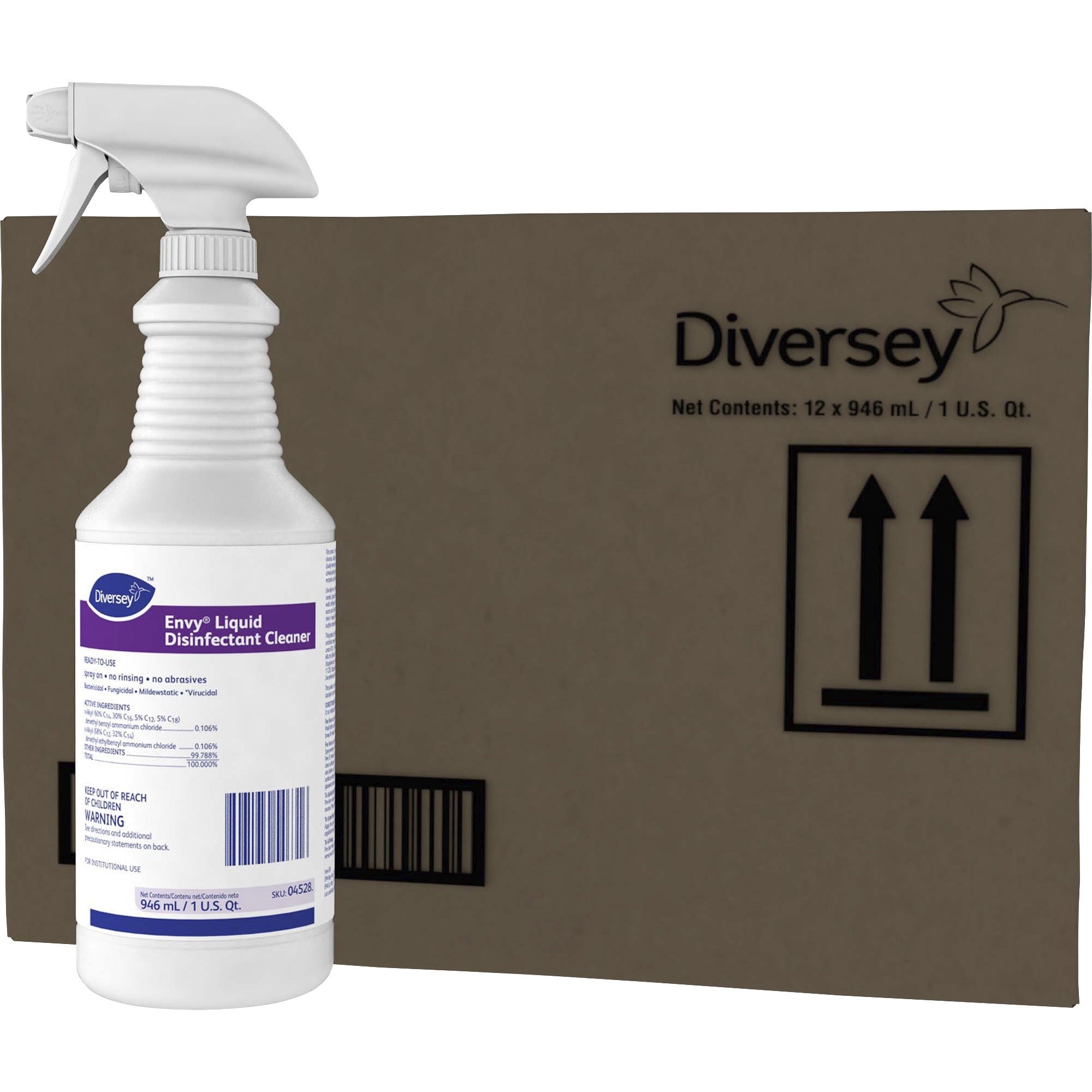 diversey-envy-liquid-disinfectant-cleaner-ready-to-use-32-fl-oz-1-quart-lavender-ammonia-scent-1-each-color-free-disinfectant-virucidal-bactericide-fungicide-mildewstatic-rinse-free-non-abrasive-deodorize-clear_dvo04528 - 1