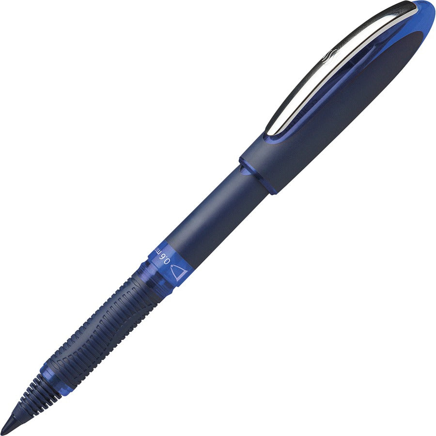 Schneider One Business Rollerball - Medium Pen Point - 0.6 mm Pen Point Size - Blue - Blue, Dark Blue Barrel - 10 / Pack