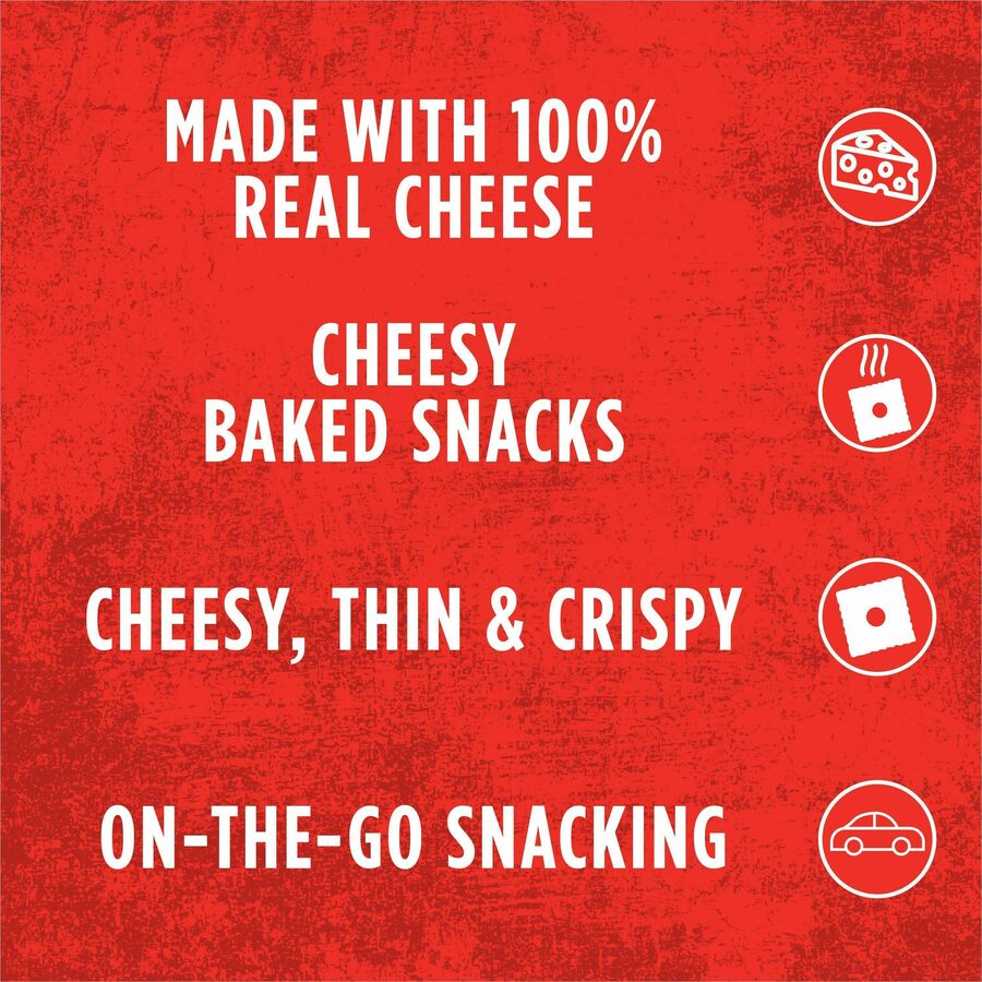 Cheez-it Snap'd Crackers, Cheddar Sour Cream and Onion, 2.2 oz Pouch, 6/Pack