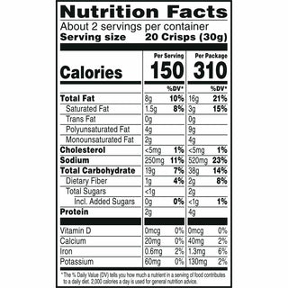 Cheez-it Snap'd Crackers, Double Cheese, 2.2 oz Pouch, 6/Pack