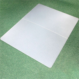 Cleartex Polypropylene Rectangular Foldable Chair Mat for Carpets - 45" x 53" - Translucent Rectangular Polypropylene Chair Mat For Carpets - 53" L x 45" W x 0.1" D