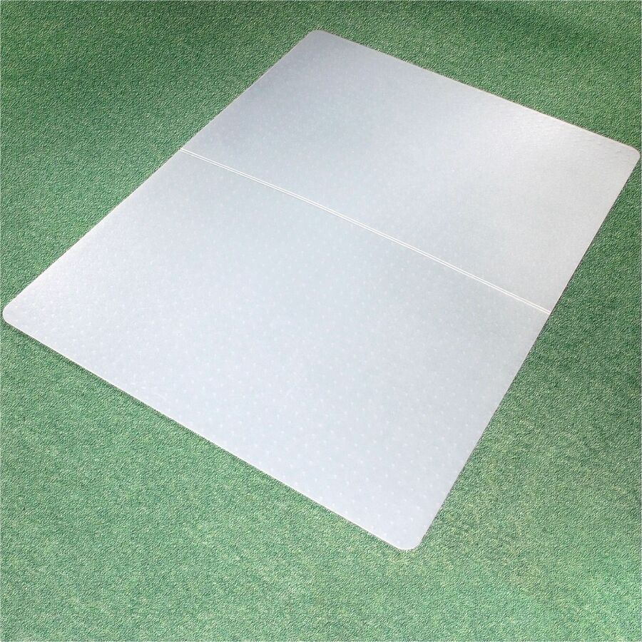Ecotex Polypropylene Rectangular Foldable Chair Mat for Carpets, 46 x 57, Translucent