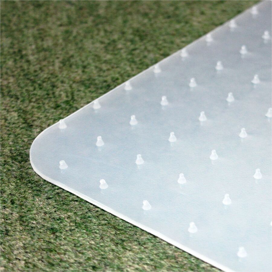 Ecotex Polypropylene Rectangular Foldable Chair Mat for Carpets, 46 x 57, Translucent