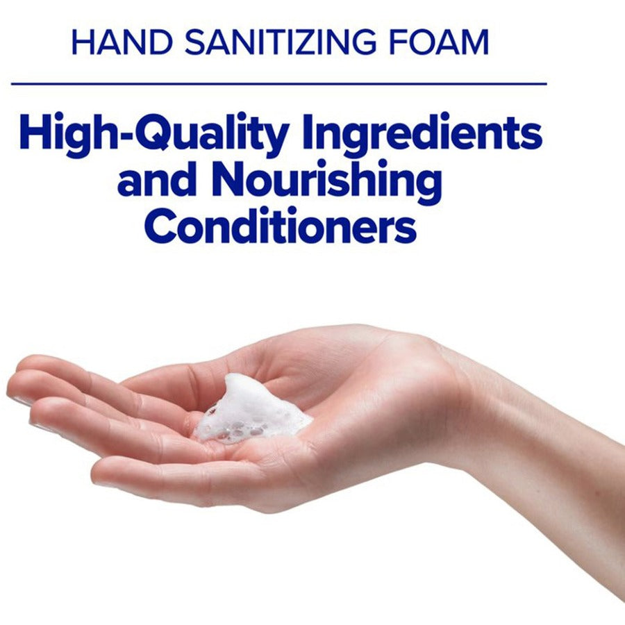 PURELL Hand Sanitizer Foam Refill - Fragrance-free Scent - 40.6 fl oz (1200 mL) - Pump Bottle Dispenser - Kill Germs - Hand, Healthcare - Moisturizing - Hygienic, Bio-based, Dye-free - 2 / Carton
