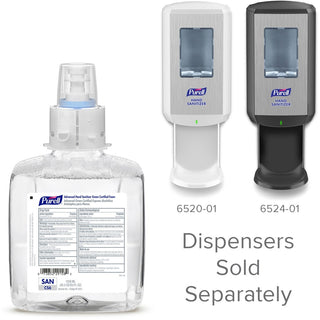 PURELL Hand Sanitizer Foam Refill - Fragrance-free Scent - 40.6 fl oz (1200 mL) - Pump Bottle Dispenser - Kill Germs - Hand, Healthcare - Moisturizing - Hygienic, Bio-based, Dye-free - 2 / Carton
