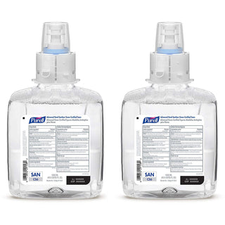 PURELL Hand Sanitizer Foam Refill - Fragrance-free Scent - 40.6 fl oz (1200 mL) - Pump Bottle Dispenser - Kill Germs - Hand, Healthcare - Moisturizing - Hygienic, Bio-based, Dye-free - 2 / Carton