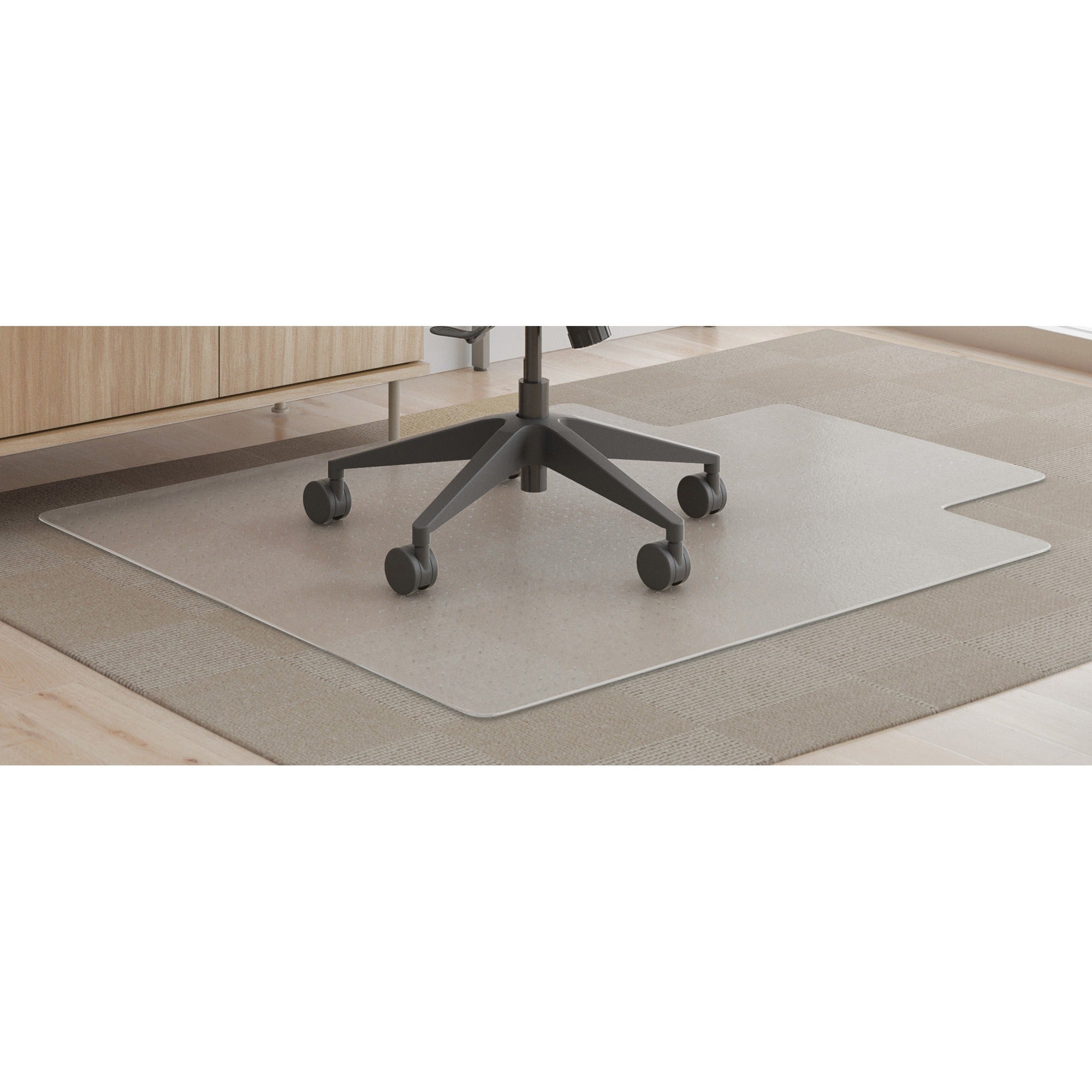 deflecto-supermat+-chairmat-medium-pile-carpet-home-office-commercial-48-length-x-36-width-x-0500-thickness-rectangular-polyvinyl-chloride-pvc-clear-1-carton_defcm14112amcom - 1