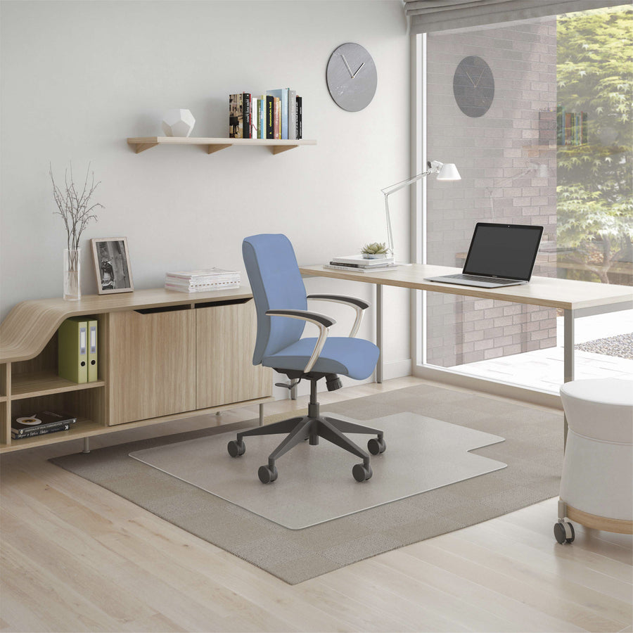 deflecto-supermat+-chairmat-medium-pile-carpet-home-office-commercial-53-length-x-45-width-x-0500-thickness-rectangular-polyvinyl-chloride-pvc-clear-1-carton_defcm14232amcom - 2