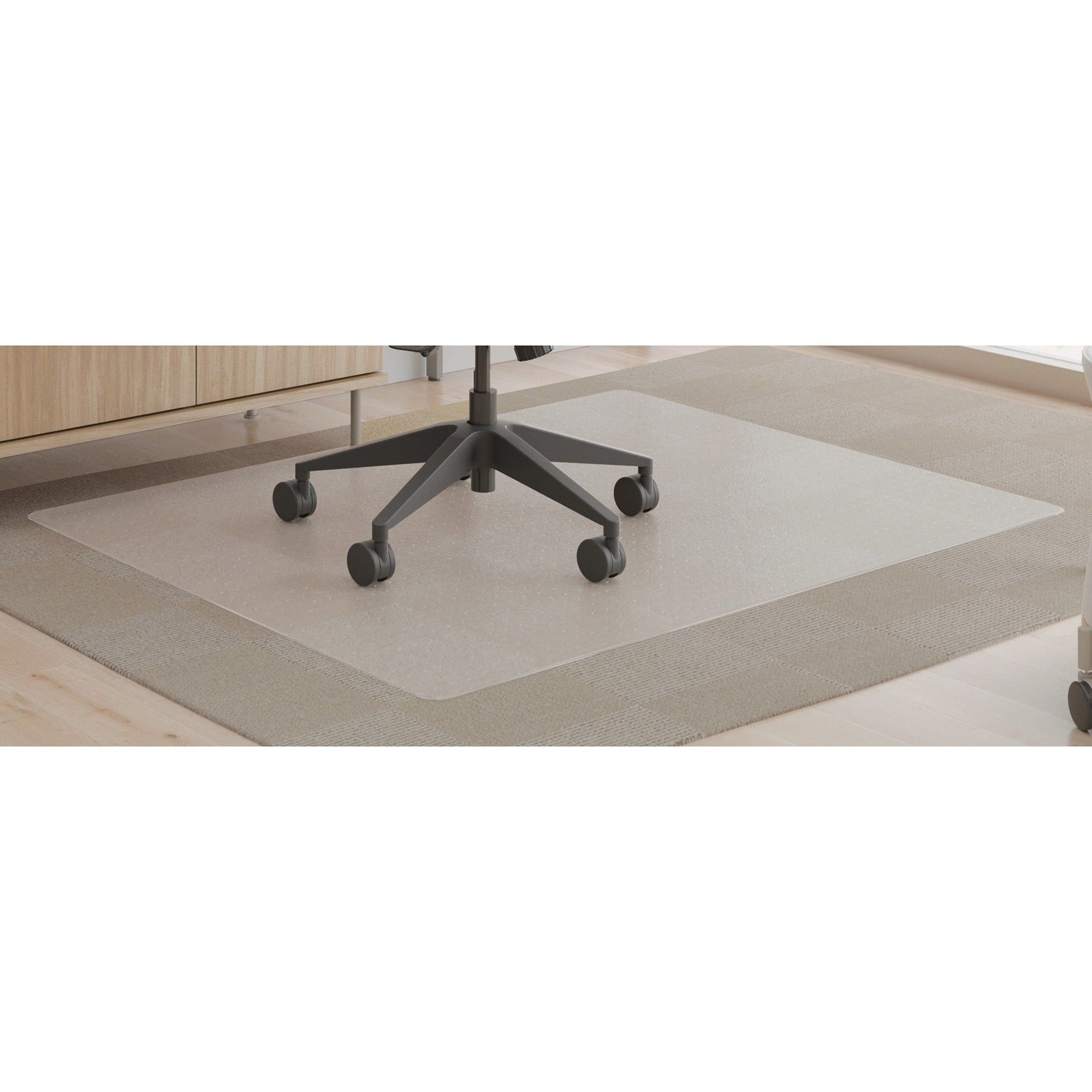 deflecto-supermat+-chairmat-home-office-commercial-60-length-x-46-width-x-0500-thickness-rectangular-polyvinyl-chloride-pvc-clear-1-carton_defcm14442facom - 1