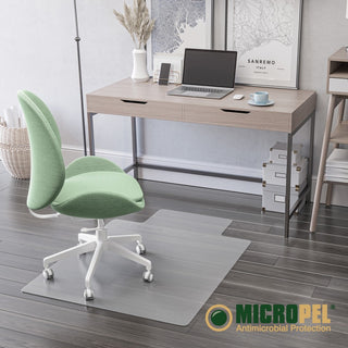 EconoMat Antimicrobial Chair Mat, Lipped, 36 x 48, Clear, Ships in 4-6 Business Days