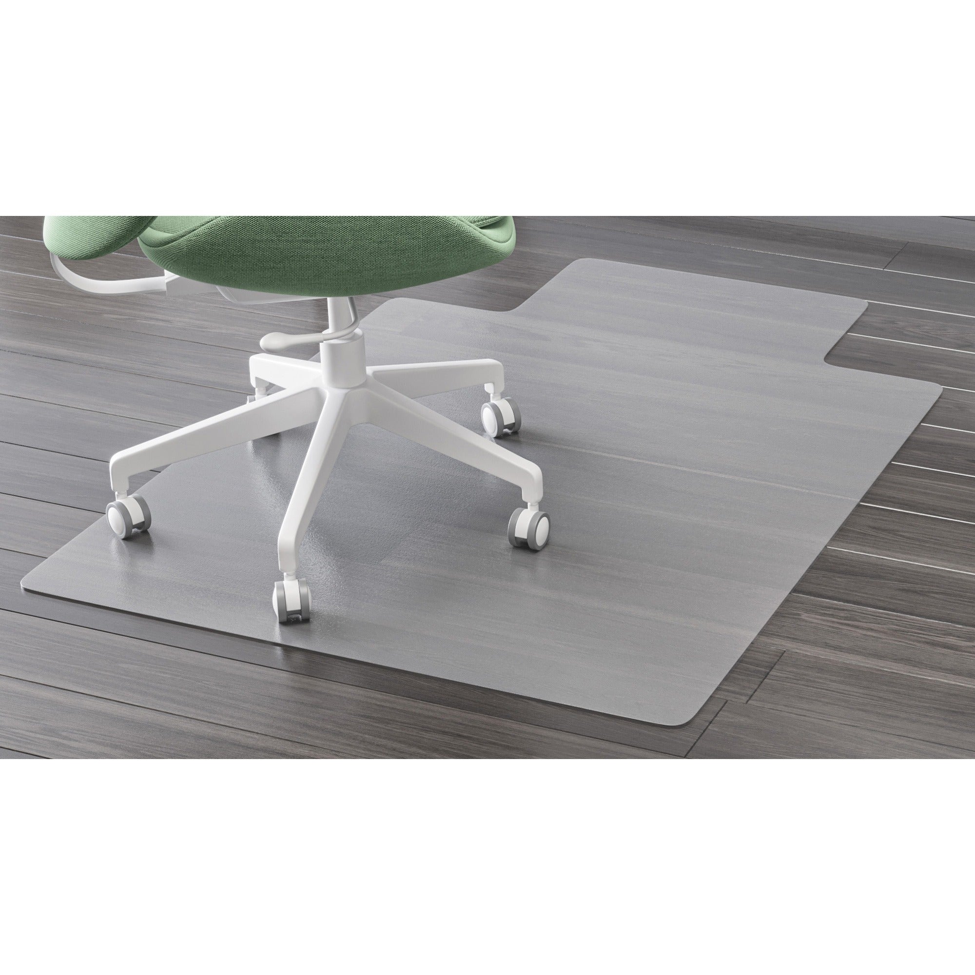 EconoMat Antimicrobial Chair Mat, Lipped, 36 x 48, Clear, Ships in 4-6 Business Days