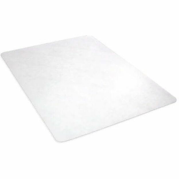 Deflecto EconoMat PLUS Antimicrobial Hard Floor Chair Mat - Hard Floor, Hardwood Floor, Tile Floor, Laminate Floor, Linoleum Floor, Concrete - 53" Length x 45" Width - Rectangular - Vinyl - Clear - 1 / Carton