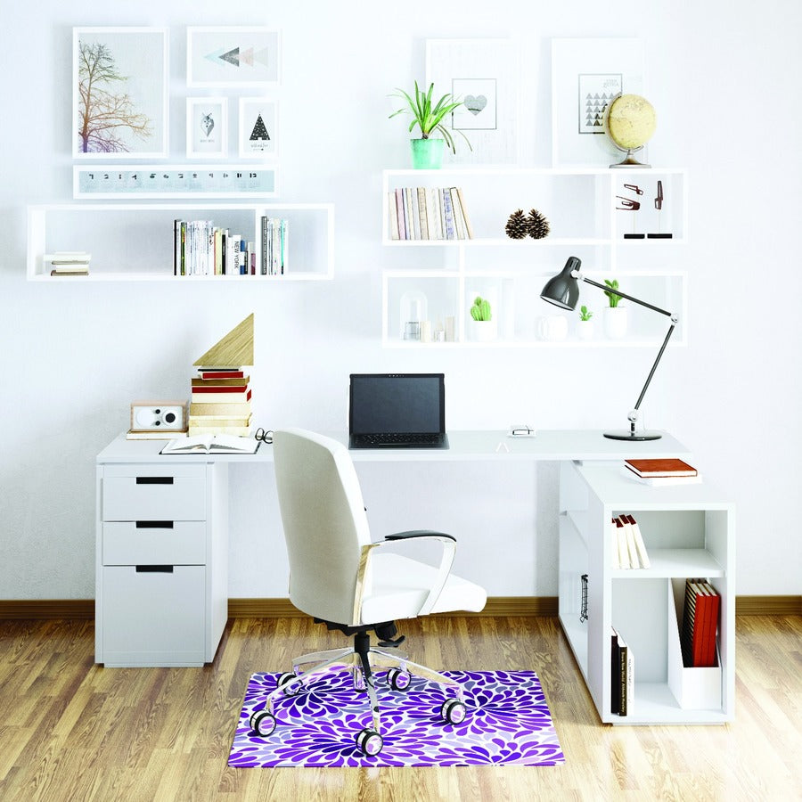 deflecto-fashionmat-purple-rain-chair-mat-home-office-classroom-hard-floor-pile-carpet-dorm-room-40-length-x-35-width-x-0050-thickness-rectangular-purple-rain-vinyl-multicolor-1-carton_defcm3540pr - 5