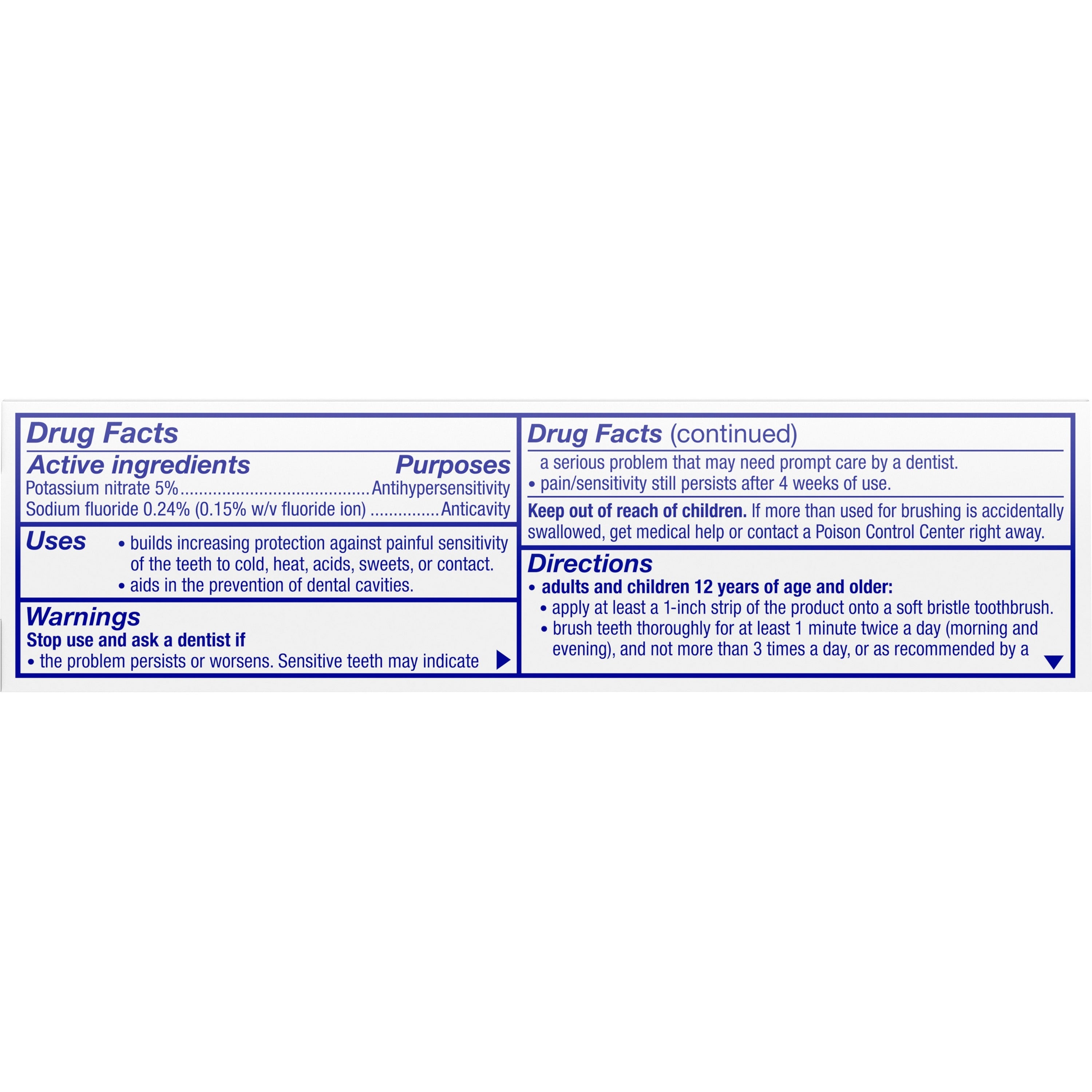 Sensodyne Extra Whitening Toothpaste - 36 / Carton - White - 3