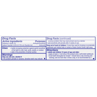 Sensodyne Extra Whitening Toothpaste - 36 / Carton - White - 3