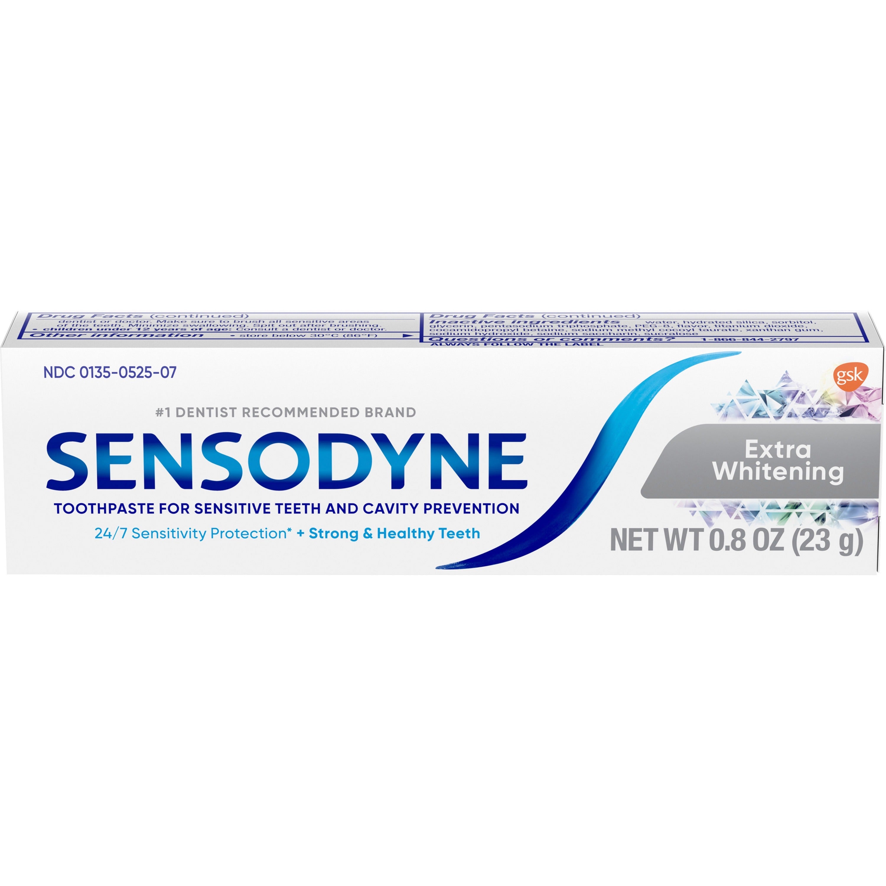 Sensodyne Extra Whitening Toothpaste - 36 / Carton - White - 2