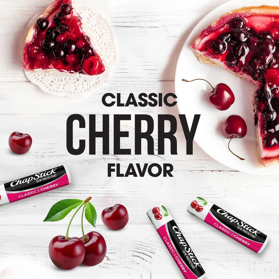 ChapStick Classic Cherry Lip Balm - 0.15 oz (4.3 g) - Cherry - Applicable on Lip - Skin - Portable - 1 Each - 8