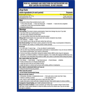 Theraflu Multi-Symptom Severe Cold & Cough Medicine - For Cold, Flu, Nasal Congestion, Cough, Body Ache, Sore Throat, Sinus Pain, Headache, Fever - Honey Lemon - 1 Each - 6 Per Box - 2