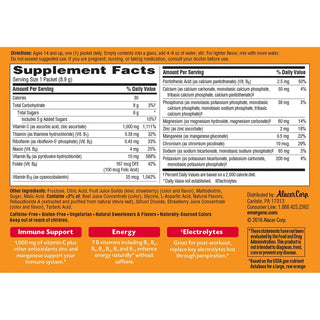 Emergen-C Strawberry-Kiwi Vitamin C Drink Mix - For Immune Support - Strawberry Kiwi - 1 Each - 30 Per Box