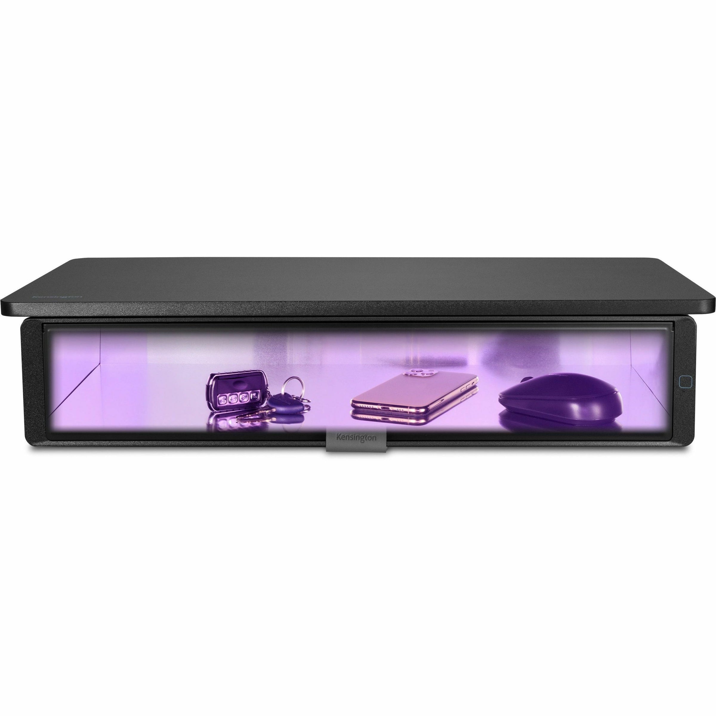 Kensington UVStand Monitor Stand with UVC Sanitization Compartment - Black - 2