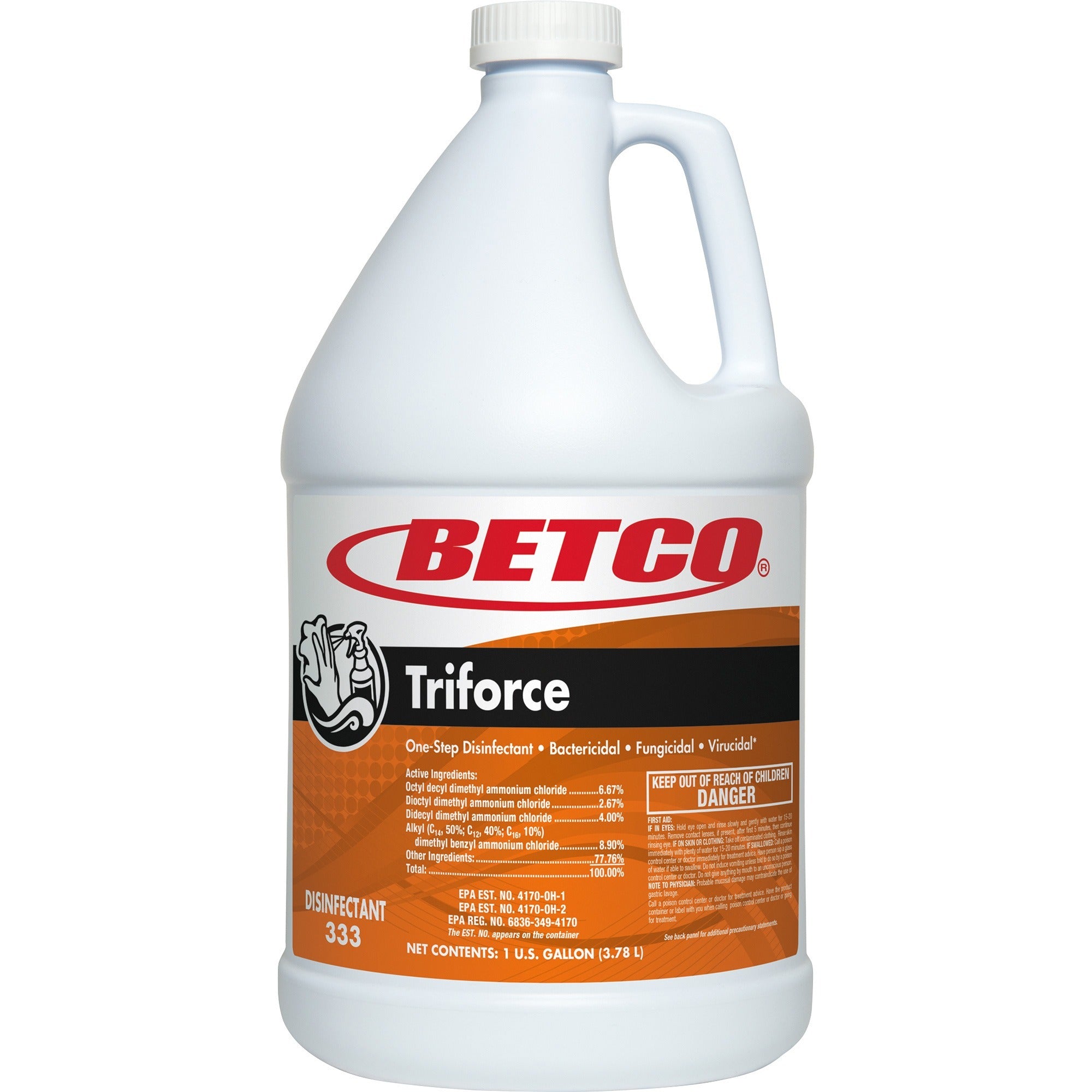 betco-triforce-disinfectant-concentrate-128-fl-oz-4-quart-fresh-scent-1-each-disinfectant-orange_bet3330400 - 1