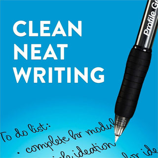 Profile Gel Pen, Retractable, Fine 0.5 mm, Blue Ink, Translucent Blue Barrel, Dozen