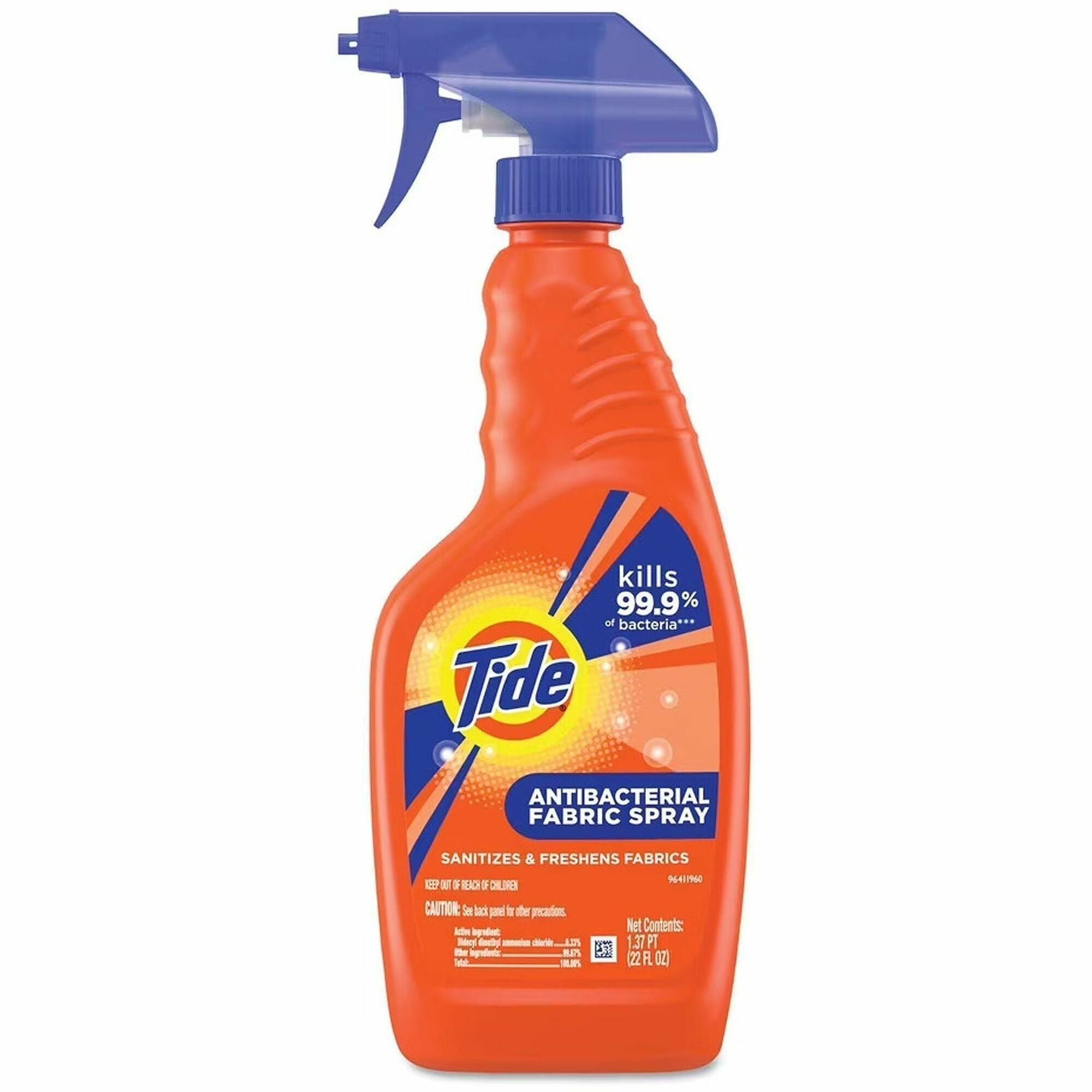 Antibacterial Fabric Spray, Light Scent, 22 oz Spray Bottle, 6/Carton