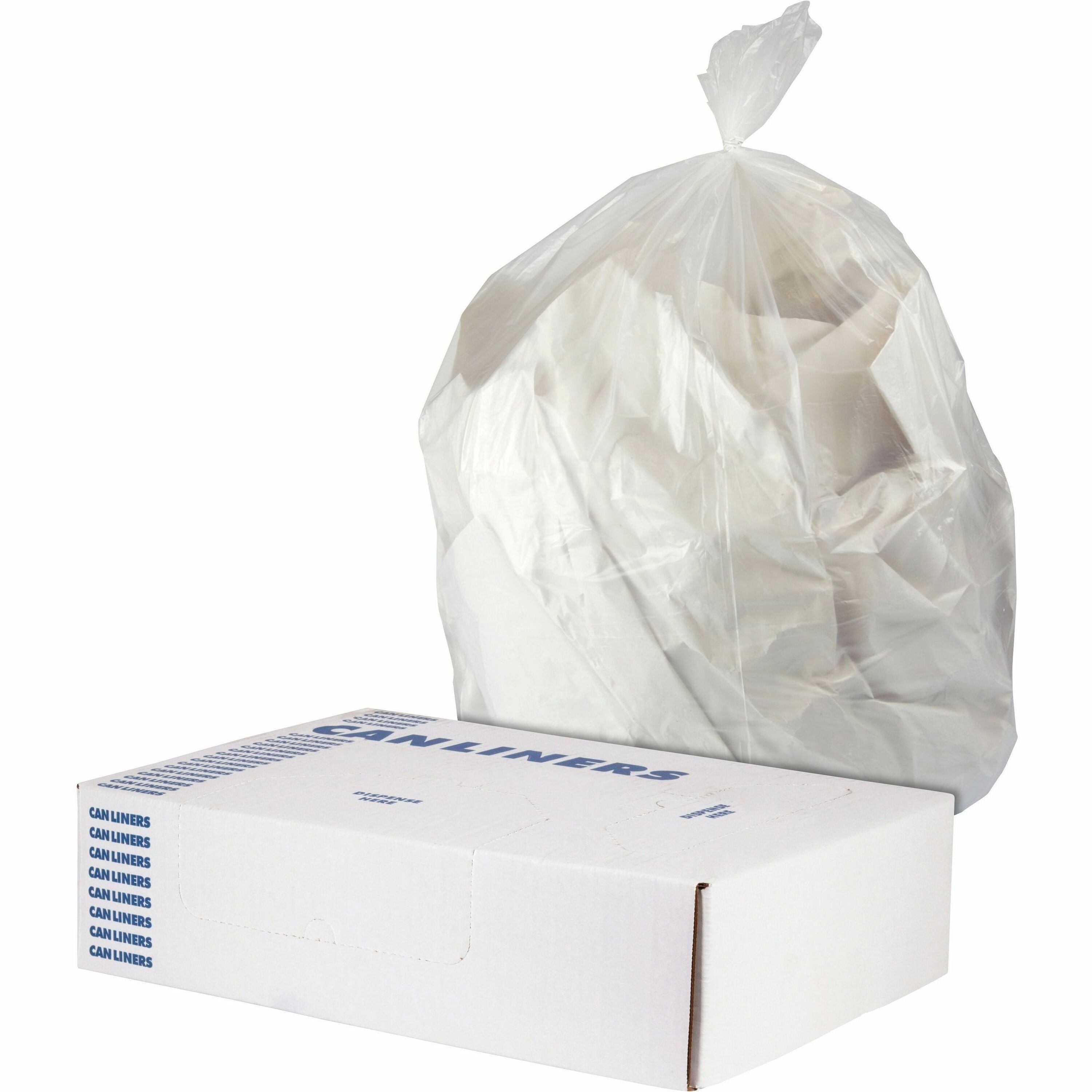 Heritage Trash Bag - 16 gal Capacity - 24" Width - 0.90 mil (23 Micron) Thickness - Low Density - Clear - Low Density Polyethylene (LDPE), Resin - 500/Case - Garbage Can, Industrial - 1