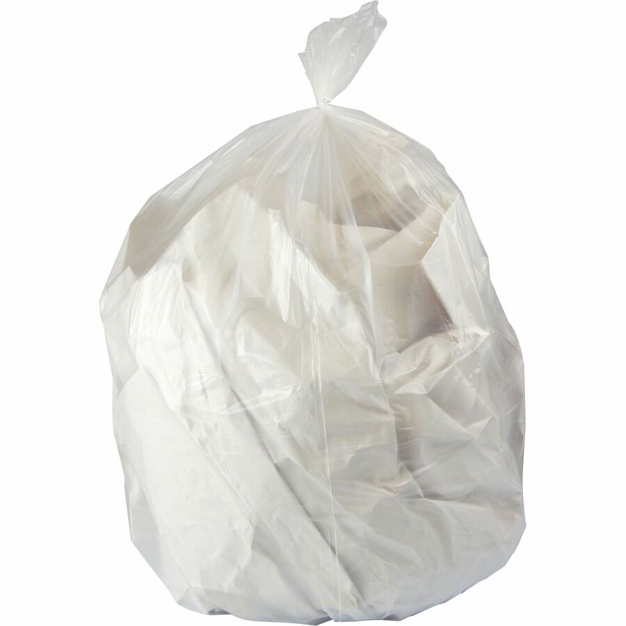 Heritage Trash Bag - 16 gal Capacity - 24" Width - 0.90 mil (23 Micron) Thickness - Low Density - Clear - Low Density Polyethylene (LDPE), Resin - 500/Case - Garbage Can, Industrial - 4