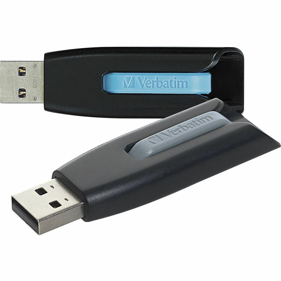 128GB Store 'n' Go V3 USB 3.2 Gen 1 Flash Drive - 2pk - Blue, Gray - 128GB - 2pk - Blue, Gray - 3