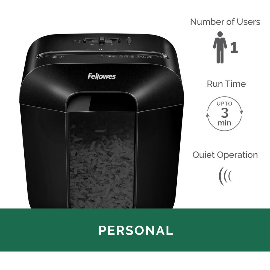 Powershred LX25 Cross-Cut Shredder, 6 Manual Sheet Capacity