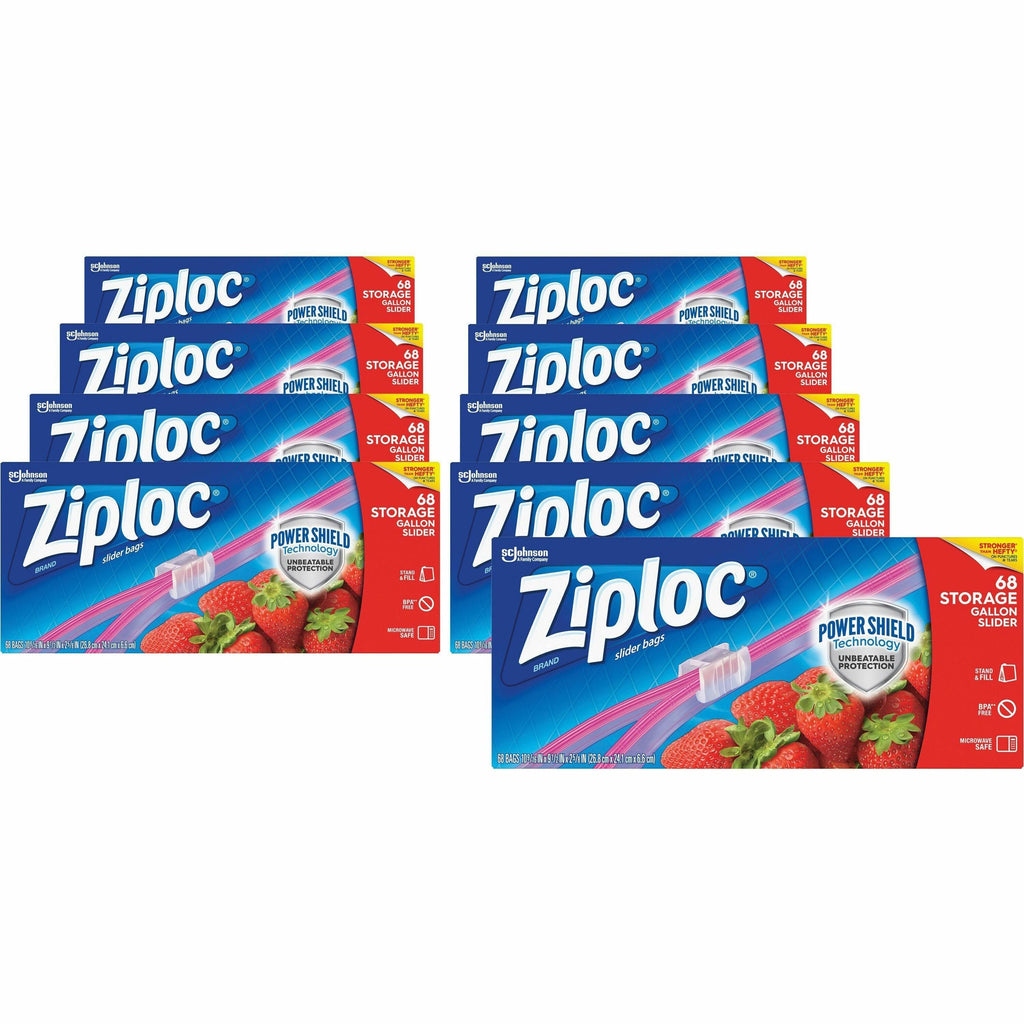 ziploc-gallon-storage-slider-bags-large-size-1-gal-capacity-1056-width-x-950-length-sliding-closure-blue-9-carton-68-per-box-food-supplies_sjn316489ct - 1