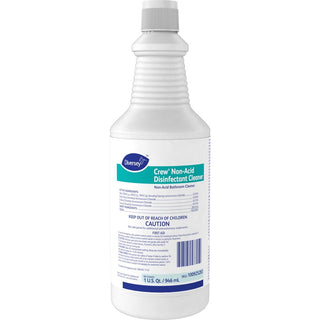 Diversey Crew Non-Acid Disinfectant Cleaner - Ready-To-Use - 32 fl oz (1 quart) - Fresh Scent - 12 / Carton - Non-abrasive, Deodorize - Blue
