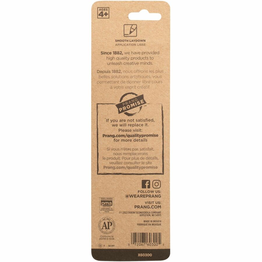 Prang Charcoal Pencils - Black Lead - 2 Each
