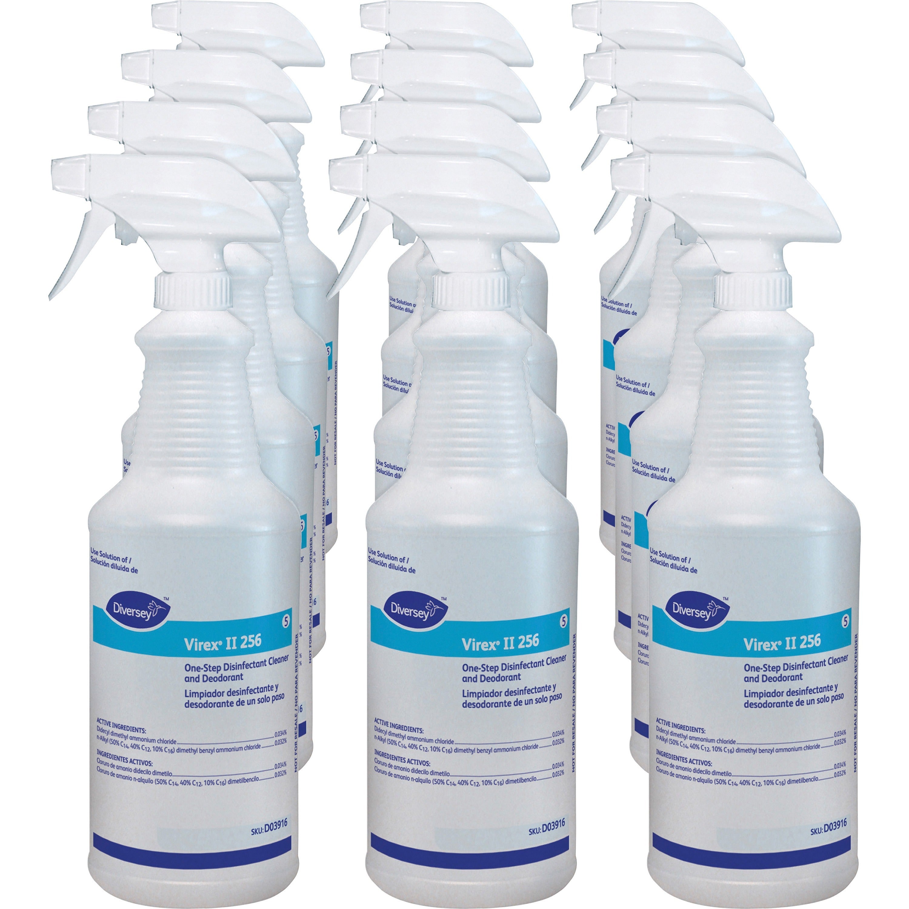 diversey-virex-ii-256-empty-spray-bottle-suitable-for-college-hospital-institution-medical-hotel-nursing-home-school-disinfecting-sturdy-comfortable-grip-disinfectant-2-carton_dvod03916ct - 1