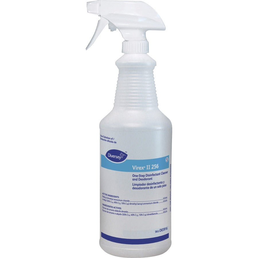 diversey-virex-ii-256-empty-spray-bottle-suitable-for-college-hospital-institution-medical-hotel-nursing-home-school-disinfecting-sturdy-comfortable-grip-disinfectant-2-carton_dvod03916ct - 2