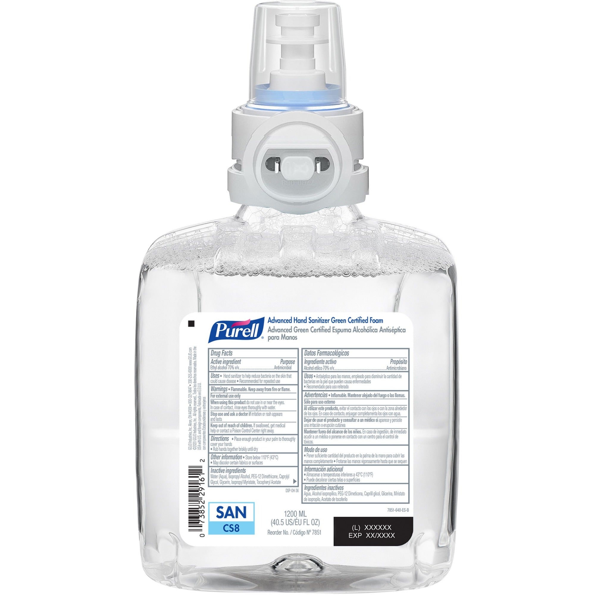 purell-hand-sanitizer-foam-refill-406-fl-oz-1200-ml-dirt-remover-kill-germs-hand-healthcare-skin-moisturizing-fragrance-free-dye-free-bio-based-2-carton_goj785102 - 1