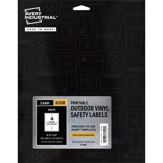 avery-adhesive-printable-vinyl-signs-waterproof-3-1-2-width-x-5-length-permanent-adhesive-rectangle-laser-white-vinyl-4-sheet-25-total-sheets-100-total-labels-100-label-print-to-the-edge-permanent-adhesive-customi_ave61550 - 1
